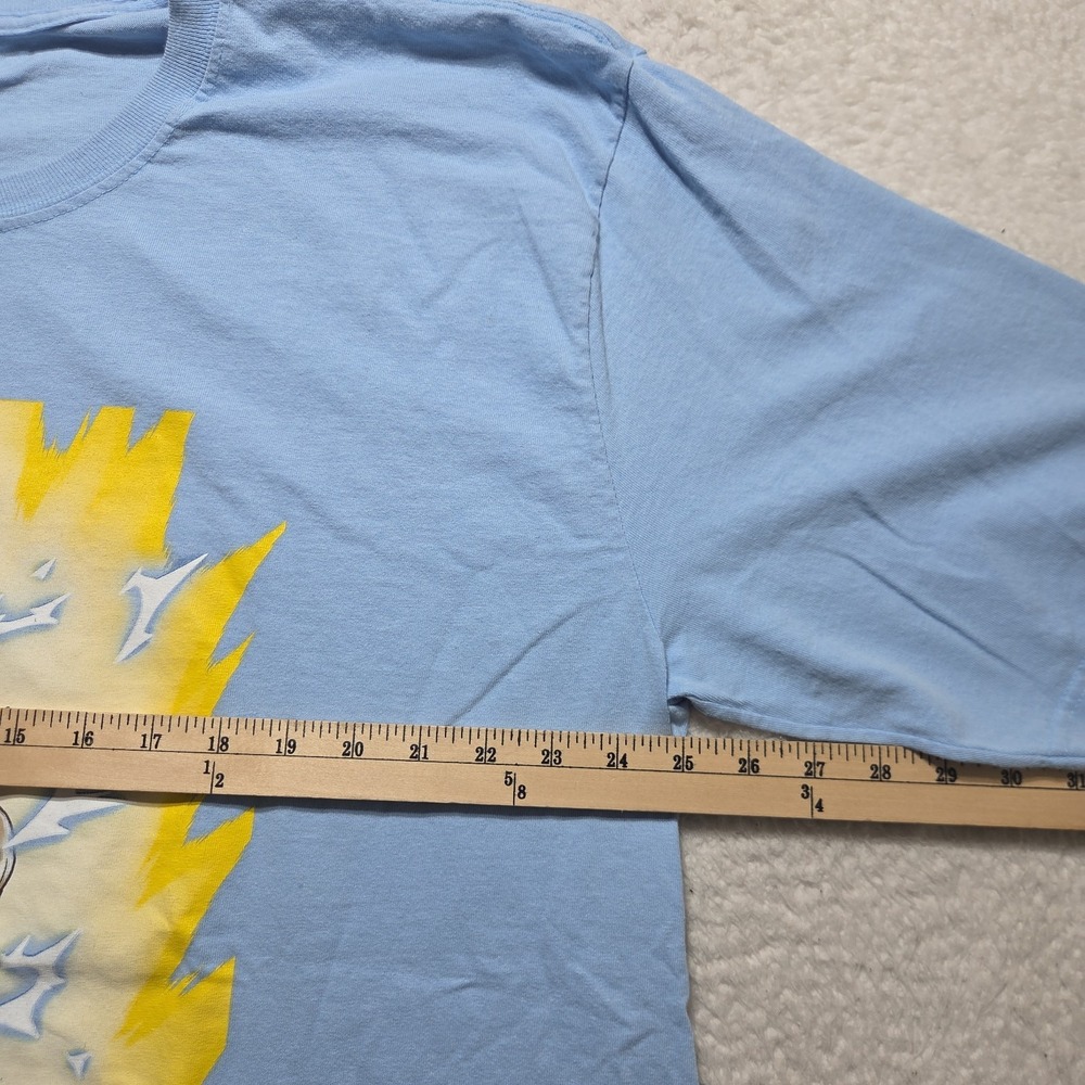 Dragon Ball Z Majin Vegeta T Shirt Capsule Corp RARE Powder Blue Adult Size 2XL - Picture 5 of 9